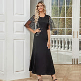 Elegant Applique Dress